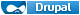 Laget med Drupal, et publiseringssystem for nettsider basert på fri programvare